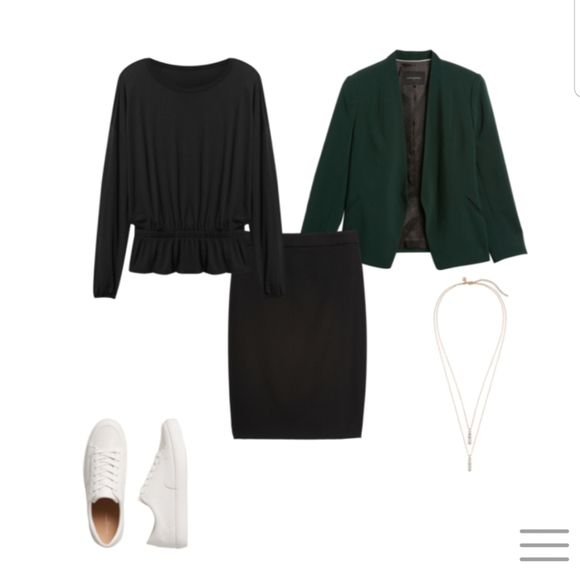 BANANA REPUBLIC SMOCKED WAIST TOP - Picture 3 of 3